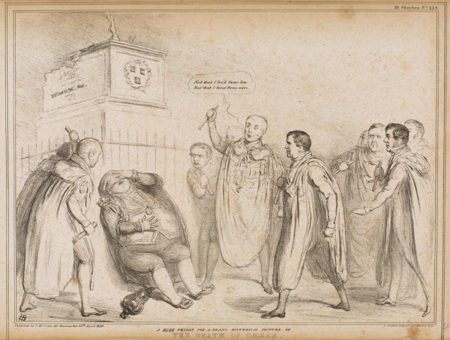 A Rude Design for a Grand Historical Picture of the Death of Caesar