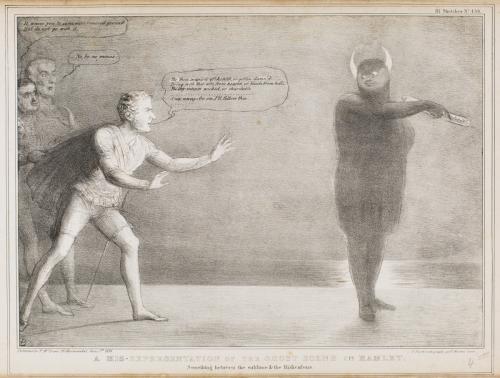 A Mis-Representation of the Ghost Scene in Hamlet. Something between the sublime & the Ridiculous.