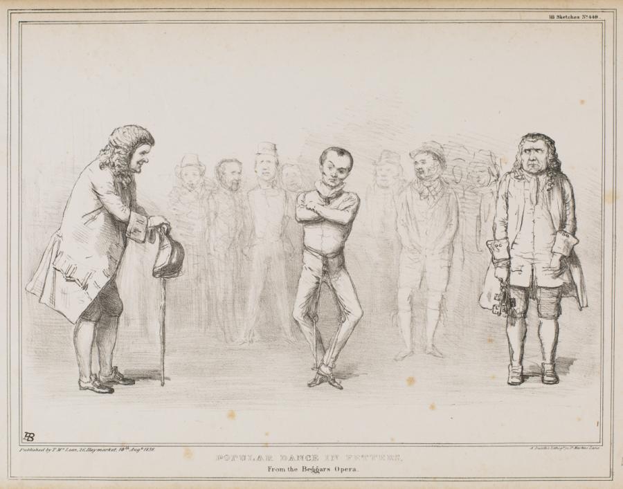 Popular Dance in Fetters, From the Beggars Opera.