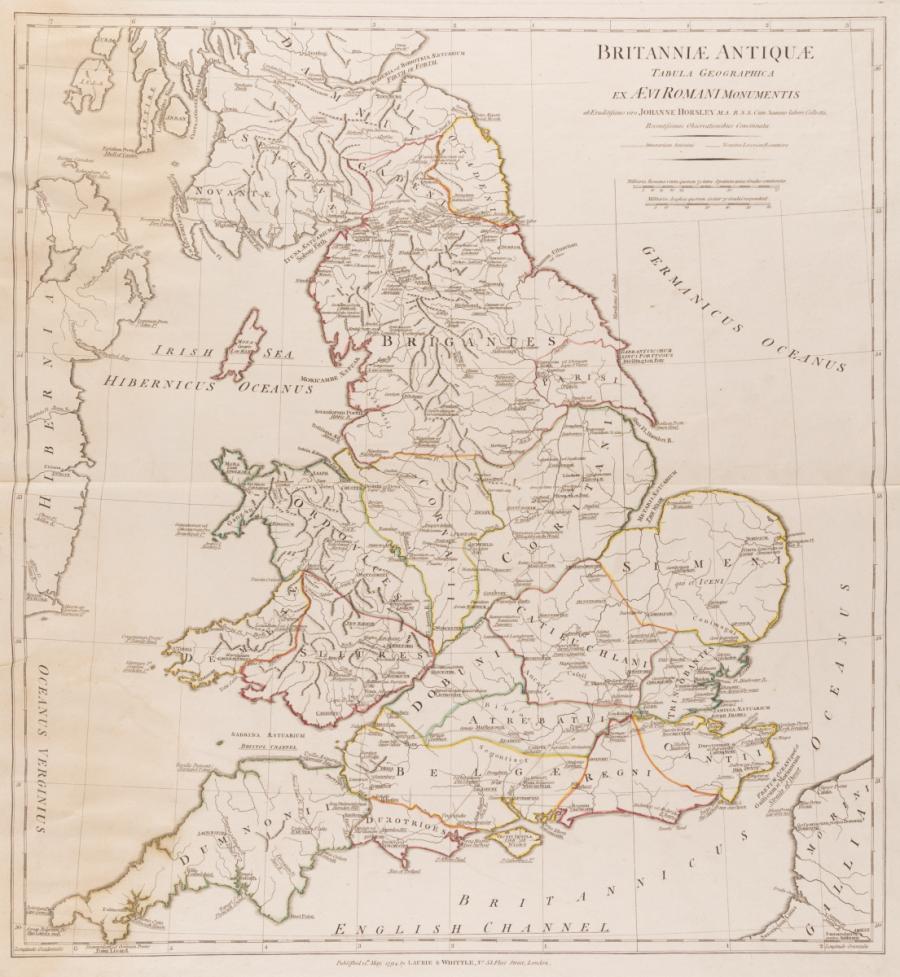 Britanniae Antiquae Tabula Geographica ex Aeui Romani Monumentis