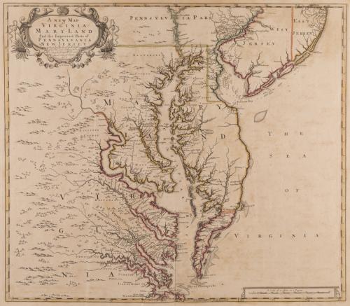 A New Map of Virginia, Maryland and the Improved Parts of Pennsylvania and New Jersey