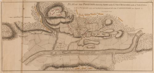 Plan of the Position which the Army under Lt. General Burgoine took at Saratoga on the 10th of September 1777, and in which it remained till Convention was signed