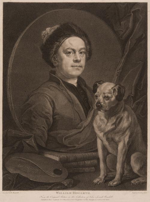 Portrait of William Hogarth with Pug (Trump)