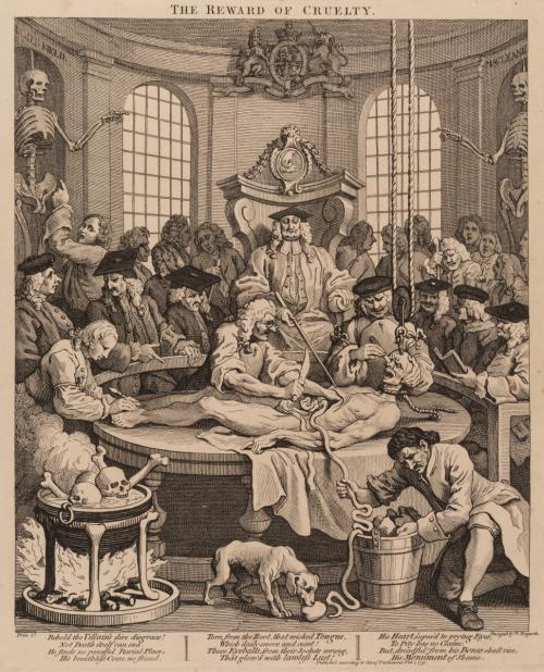 The Four Stages of Cruelty Plate 4 ‘The Reward of Cruelty’