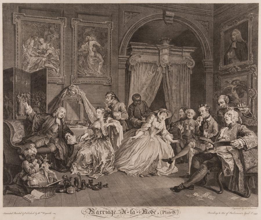 Marriage a la Mode, Plate 4, The Countess’s Levee