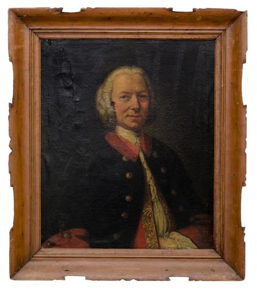 Portrait of a Gentleman in Uniform (possibly Royal Governor Jonathan Belcher of Massachusetts (1681-1757))