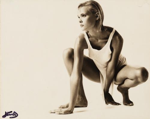 Untitled (Model in Tanktop, Squatting)