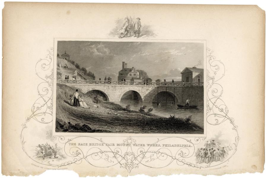 The Race Bridge Fair Mount Water Works, Philadelphia
