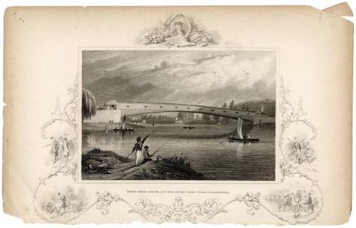 Upper Ferry Bridge, and Fair Mount Water Works, Philadelphia
