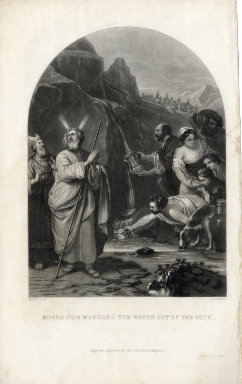 Moses Commanding the Water out of the Rock