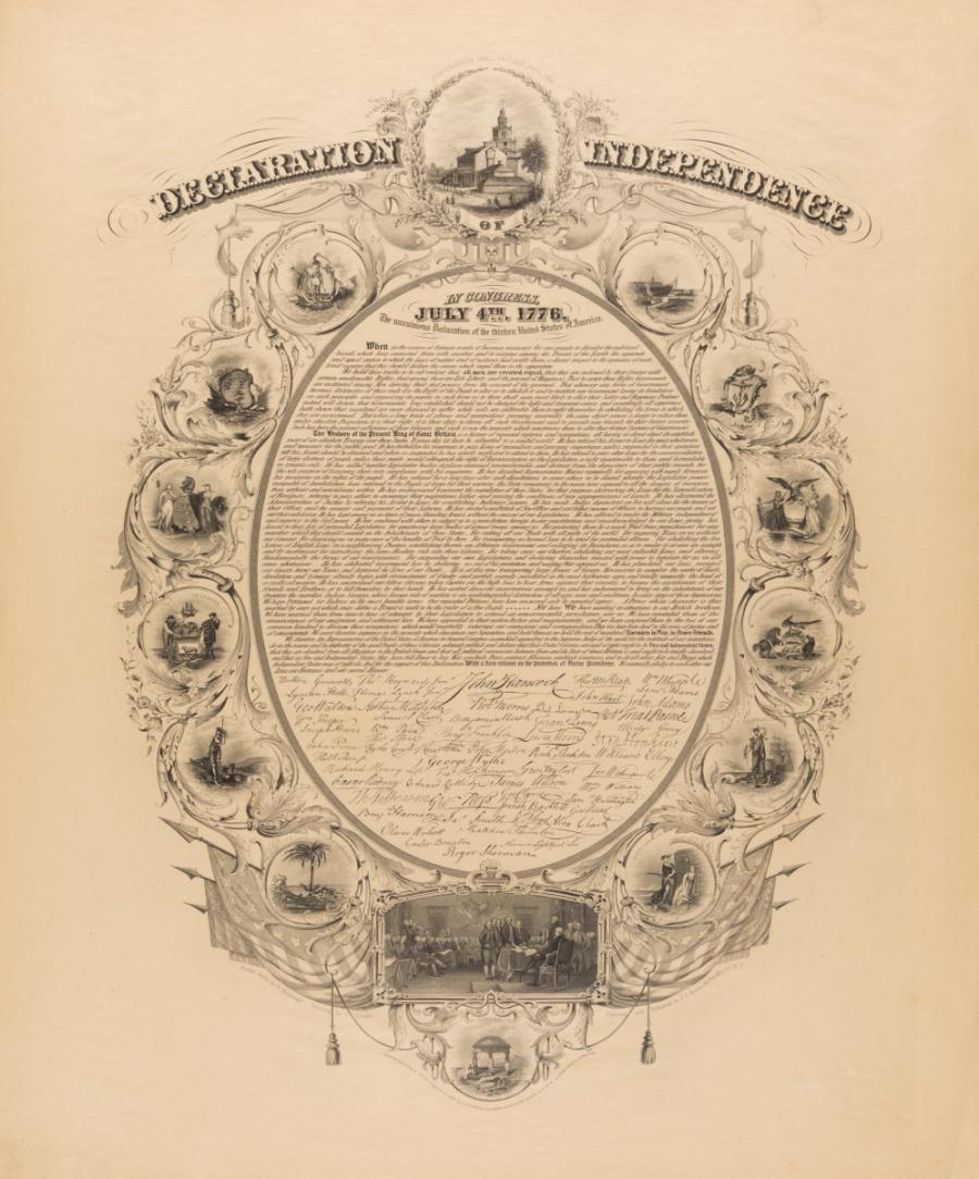 The National Gallery of Presidents – Declaration of Independence
(Inside Cover)
