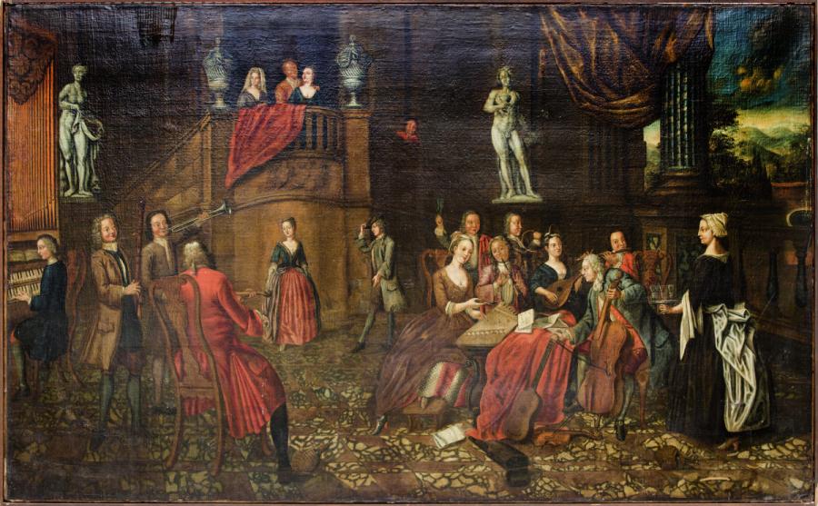 A Music Party on a Terrace