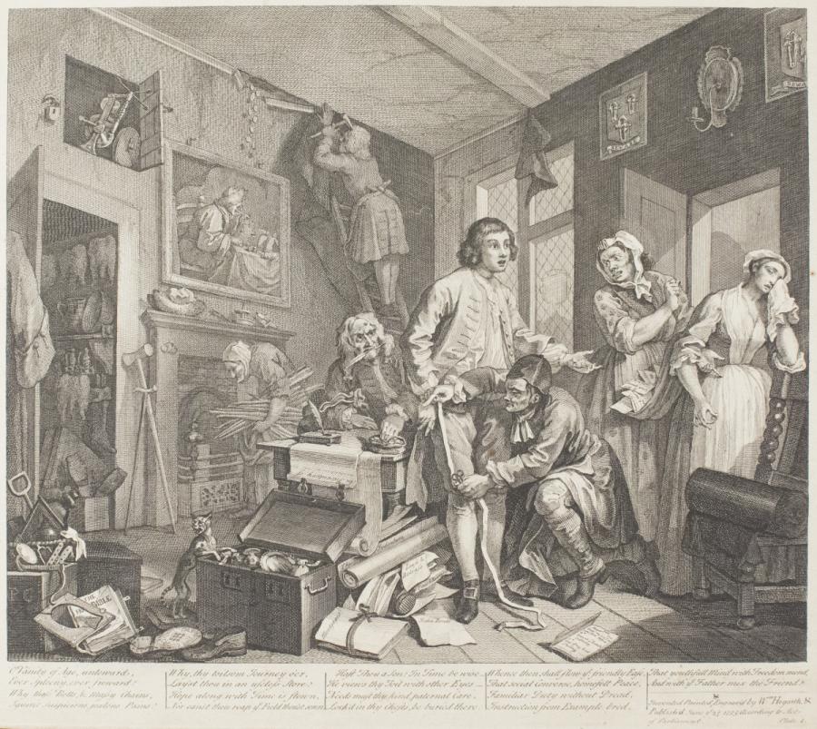 A Rake's Progress, Plate 1