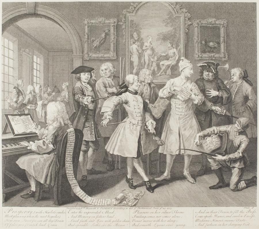 A Rake's Progress, Plate 2