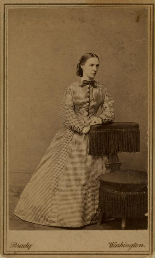 Woman Posing with Chair, Washington, D.C.