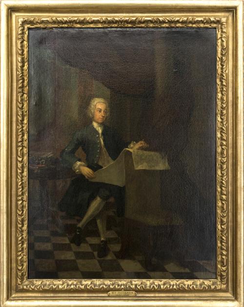 A Gentleman in Blue Holding an Architectural Plan