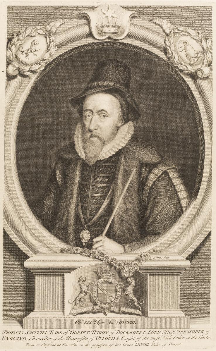 Thomas Sackvill Earl of Dorset, Baron of Buckhurst, Lord High Treasurer of England