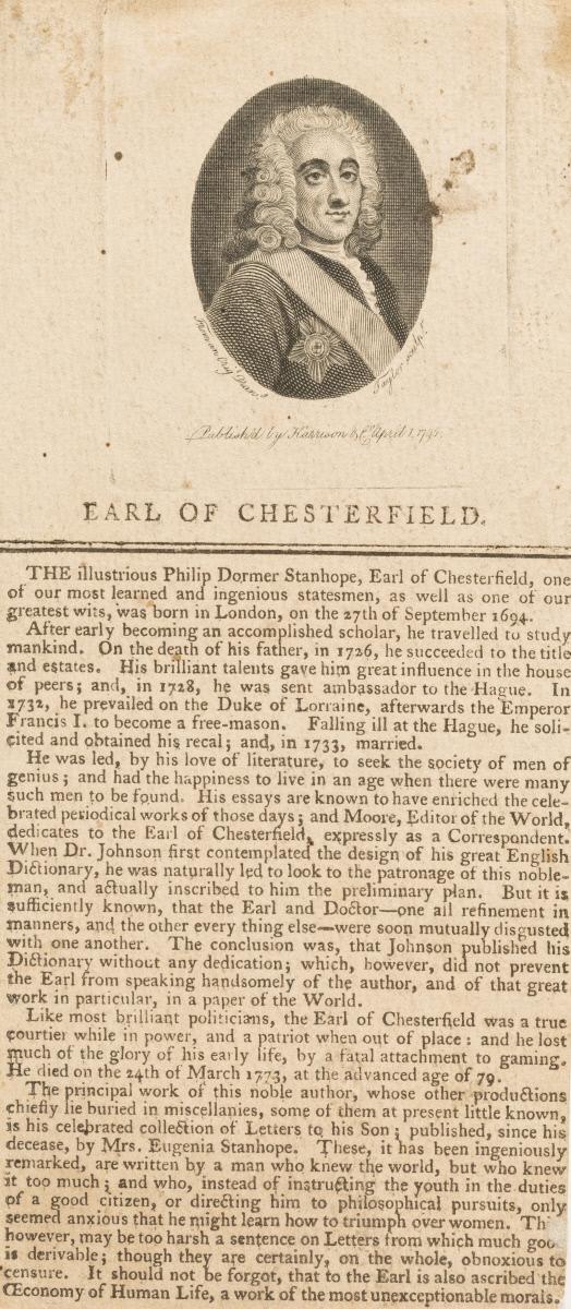 Earl of Chesterfield (1694-1773)