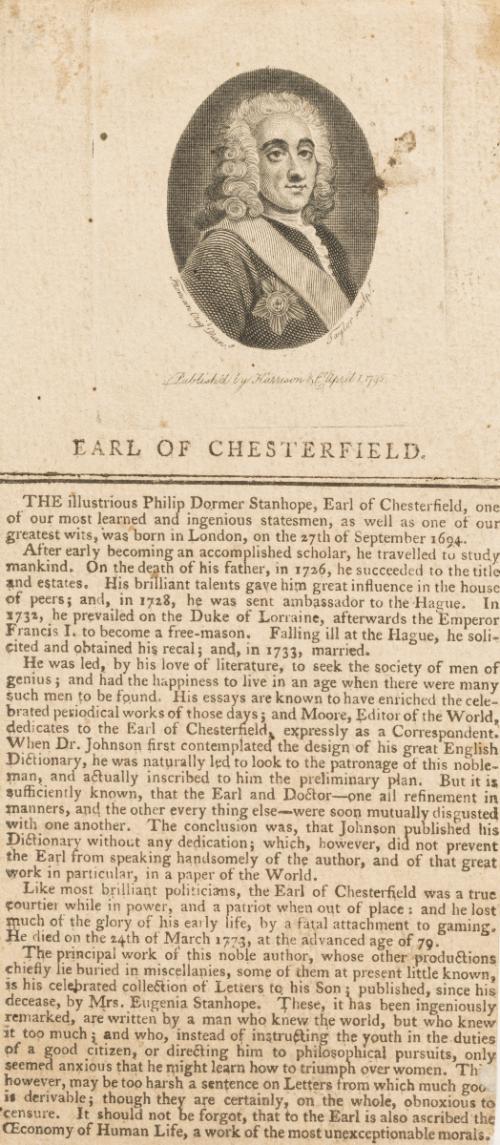 Earl of Chesterfield (1694-1773)