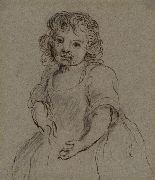 Portrait of a Young Girl in ¾ Length