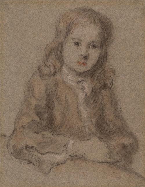 Half Length Figure of a Boy with Red Lips