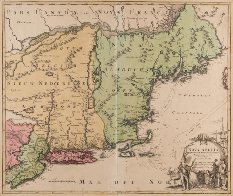 Nova Anglia, Septentrionali Americae impantata Anglorumque coloniis florentissima