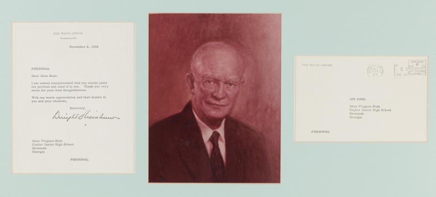 Letter to Virginia Kiah from D. Eisenhower