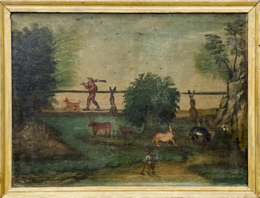 Pastoral Landscape with Bridge