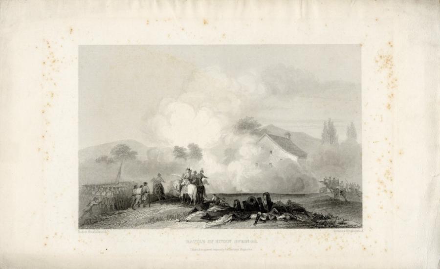 Battle of Eutaw Springs: Drawn and  Engraved Expressly for Graham's Magazine