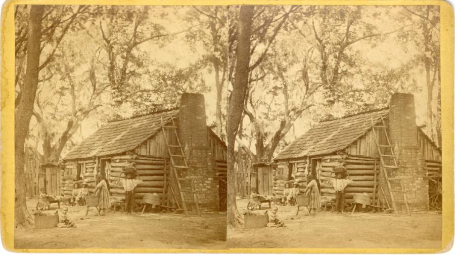 Plantation Scene Folks all Home