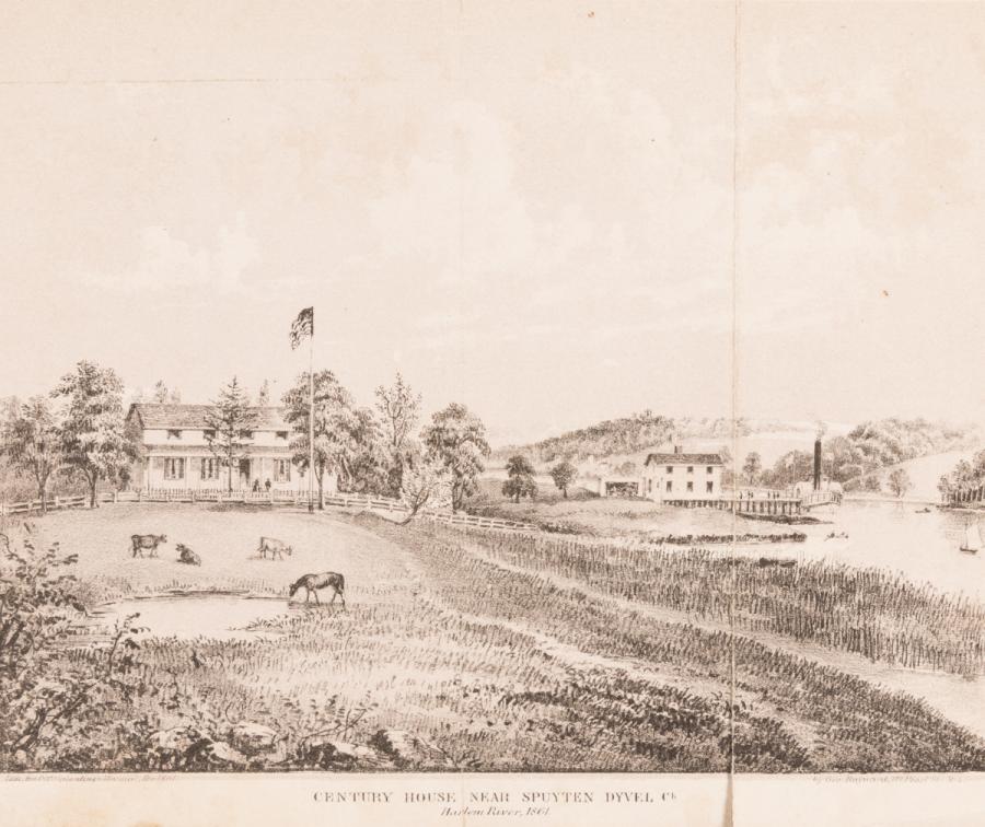 Century House Near Spuyten Dyvel Ck, Harlem River, 1861