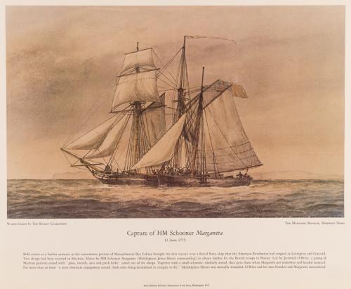 Capture of HM Schooner Margaretta 12 June 1775