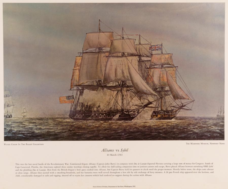 Alliance vs. Sybil, 10 March 1783
