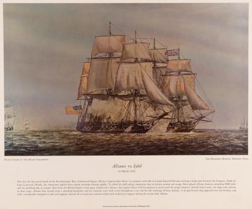 Alliance vs. Sybil, 10 March 1783