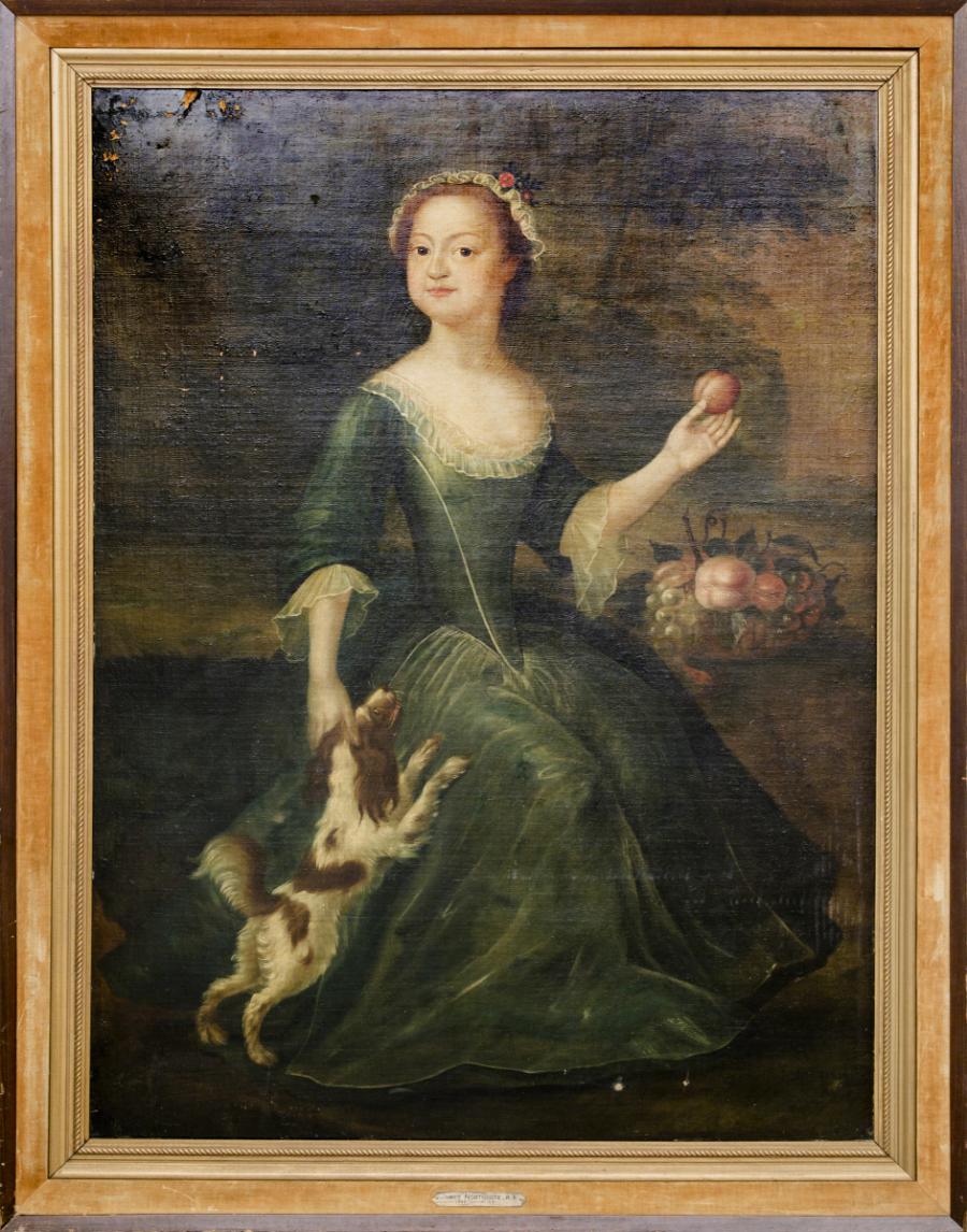 Portrait of a Girl with a Dog