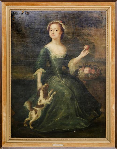 Portrait of a Girl with a Dog