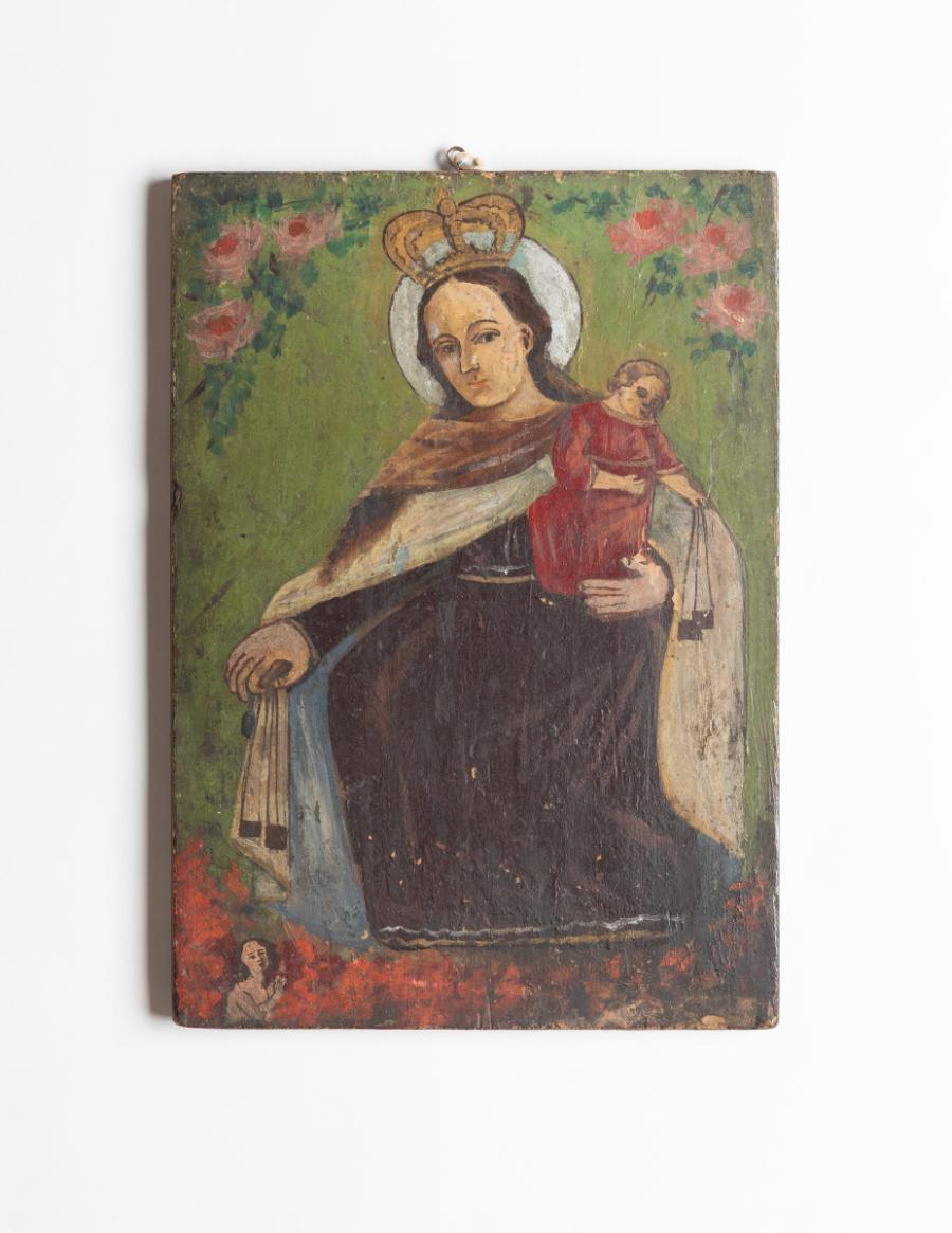 Carmelite Madonna with Roses